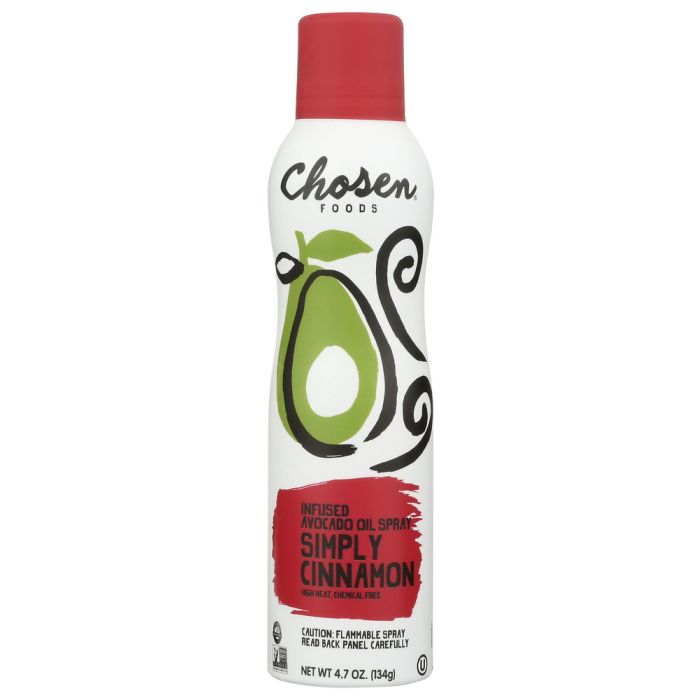 CHOSEN FOODS: Simply Cinnamon Avocado Oil Spray, 4.7 oz