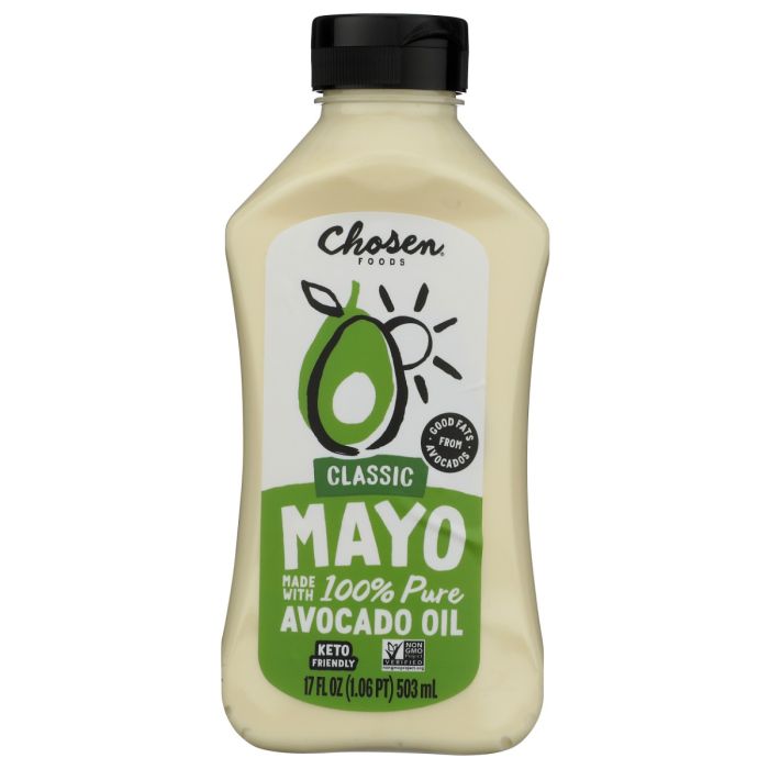 CHOSEN FOODS: Classic Avocado Oil Mayo Squeeze, 17 fo