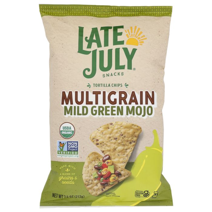 LATE JULY: Multigrain Mild Green Mojo Tortilla Chips, 7.5 oz