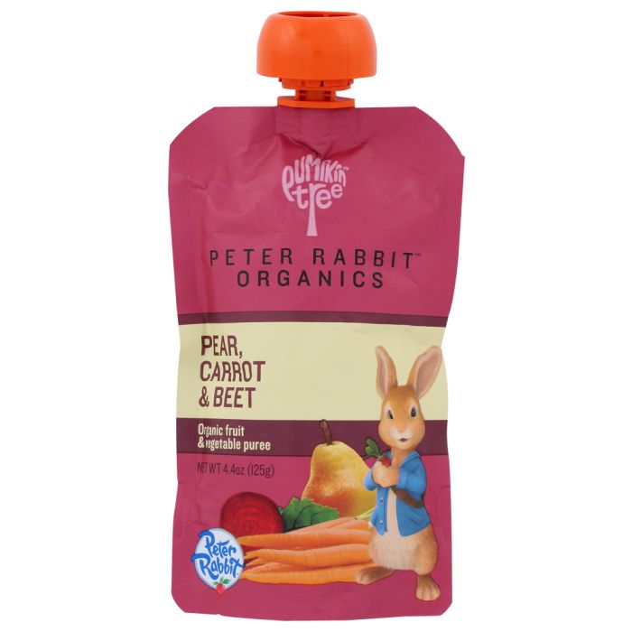 PETER RABBIT: Puree Beet Carrot Pear, 4.4 oz