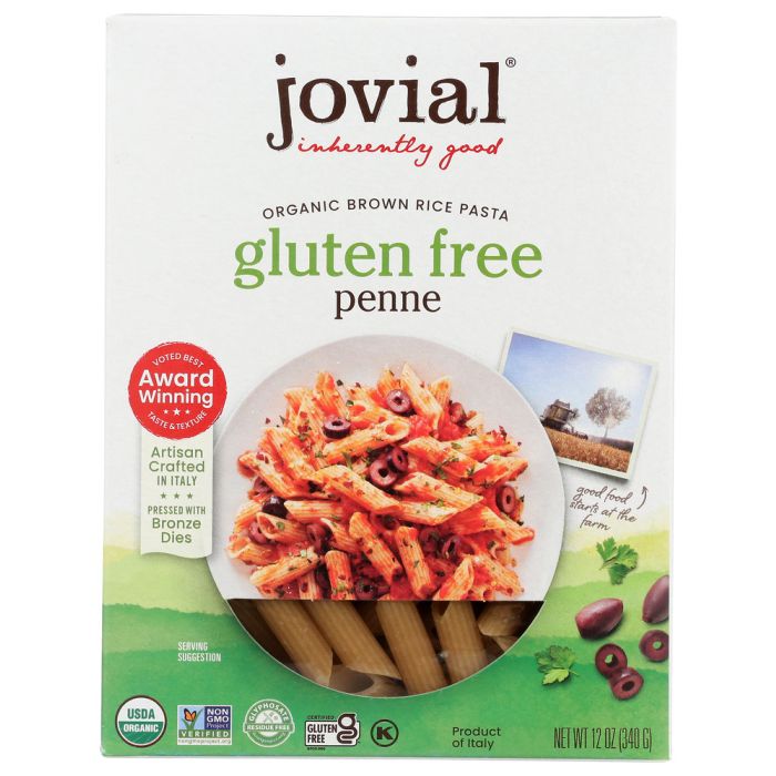JOVIAL: Penne Rigate Gluten Free Pasta, 12 oz