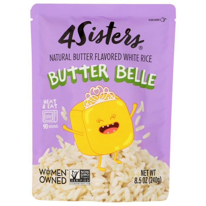 4SISTERS: Butter Belle Flavored White Rice, 8.5 oz