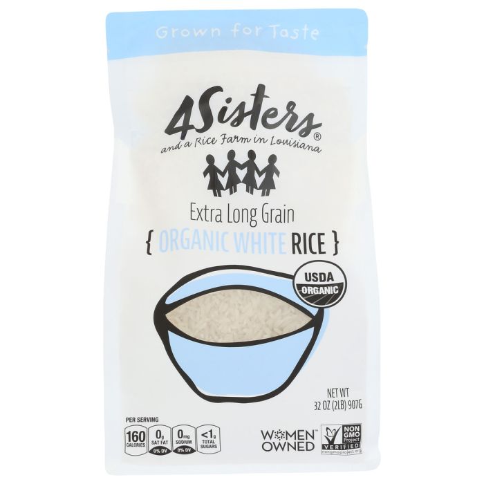 4SISTERS: Rice White Long Grain Org, 2 lb