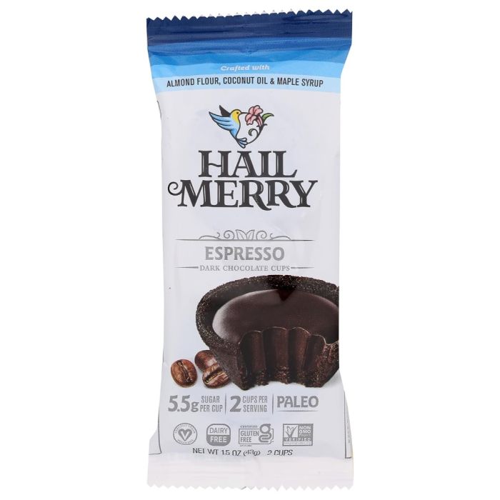 HAIL MERRY: Dark Chocolate Espresso Mini Tarts, 1.65 oz