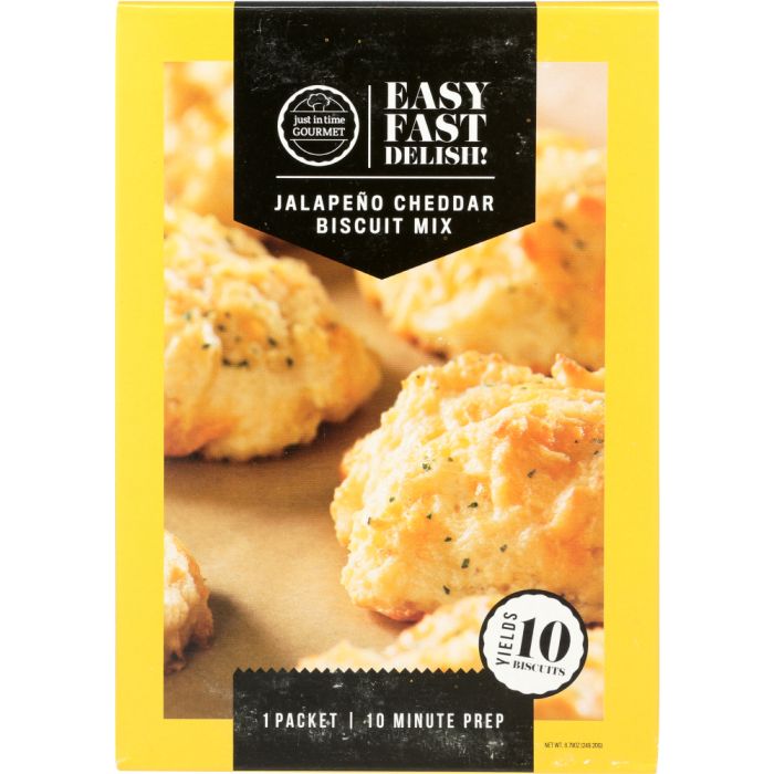JUST IN TIME GOURMET: Jalapeno Cheddar Biscuit Mix, 8.79 oz