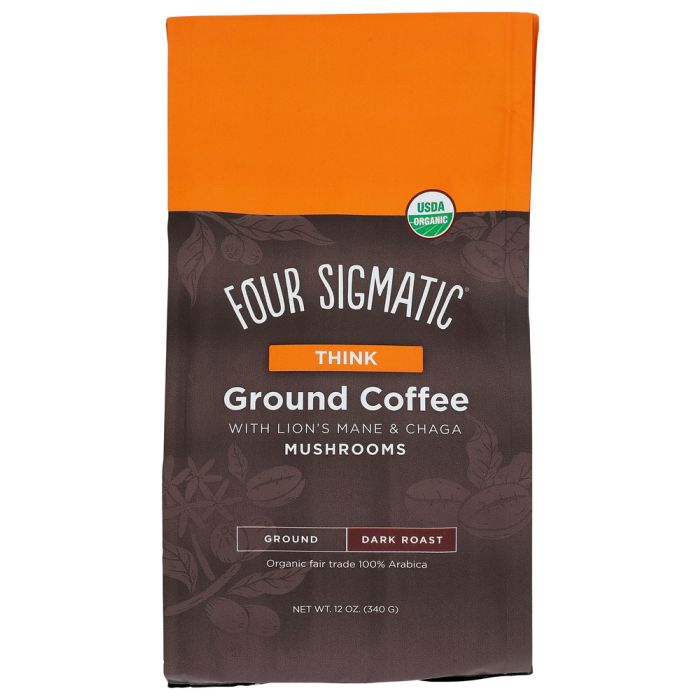 FOUR SIGMATIC: Coffee Grnd W/Lions Mane, 12 oz