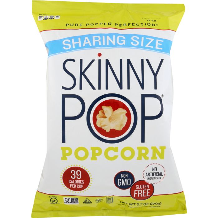 SKINNY POP: Popcorn Original Sharing Size, 6.7 oz