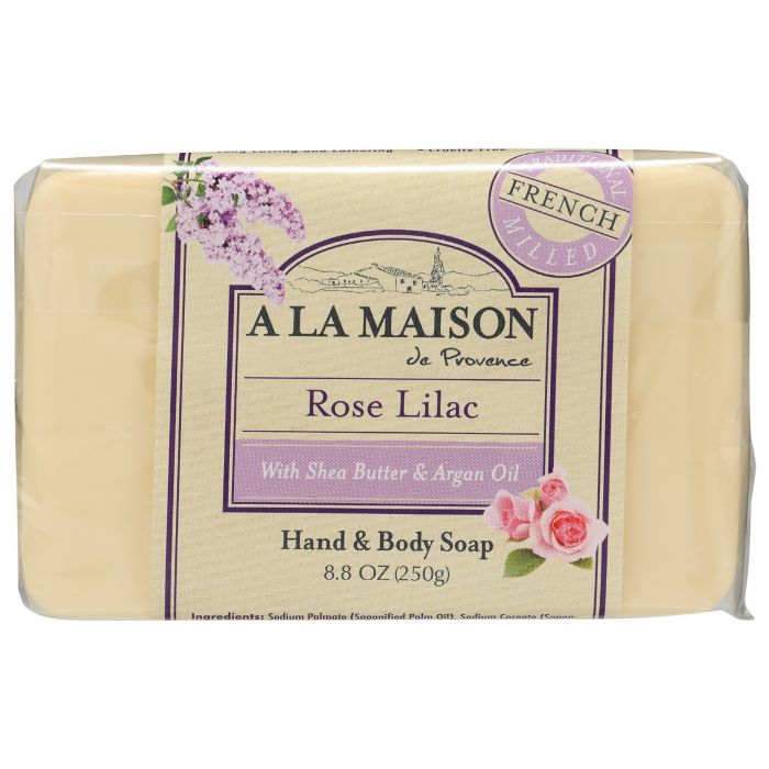 A LA MAISON: Rose Lilac Bar Soap, 8.8 oz