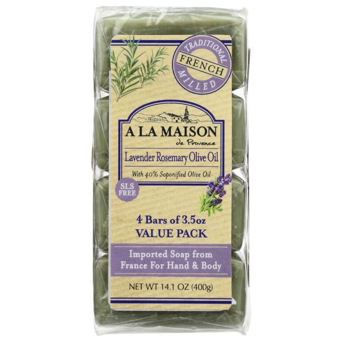 A LA MAISON: Rosemary Lavender Soap Bar, 14.1 oz