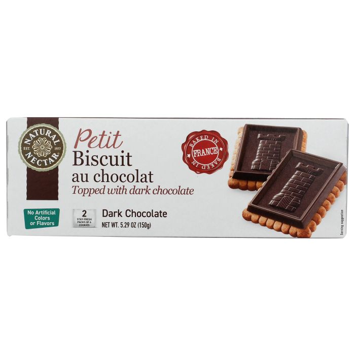 NATURAL NECTAR: Dark Chocolate Petit Biscuit, 5.29 oz