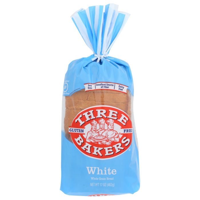 THREE BAKERS: Whole Grain Gluten-Free White Bread, 17 oz