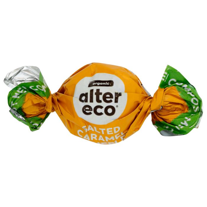 ALTER ECO: Organic Dark Chocolate Salted Caramel Truffle, 0.42 oz