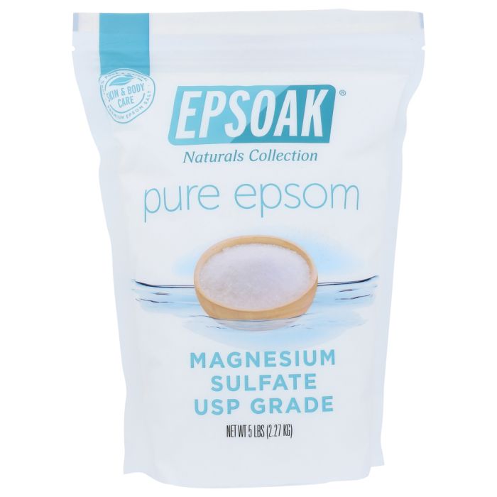 EPSOAK: Pure Epsom Salt Magnesium Sulfate USP, 5 lb