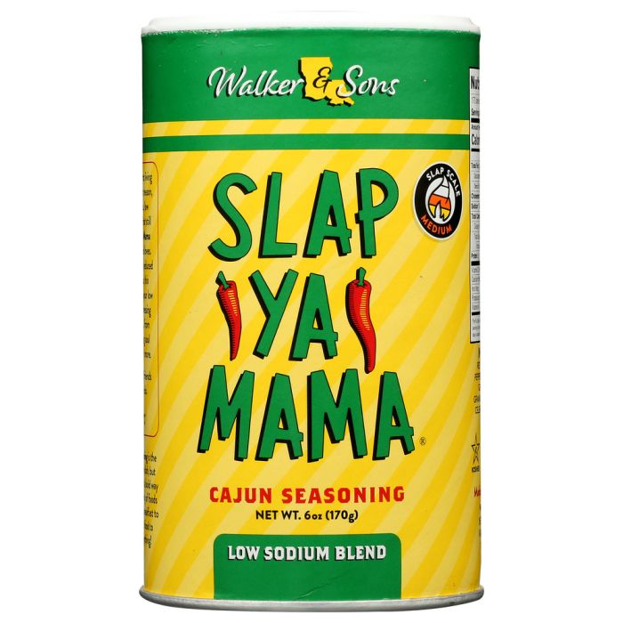 SLAP YA MAMA: Low Sodium Cajun Seasoning, 6 oz