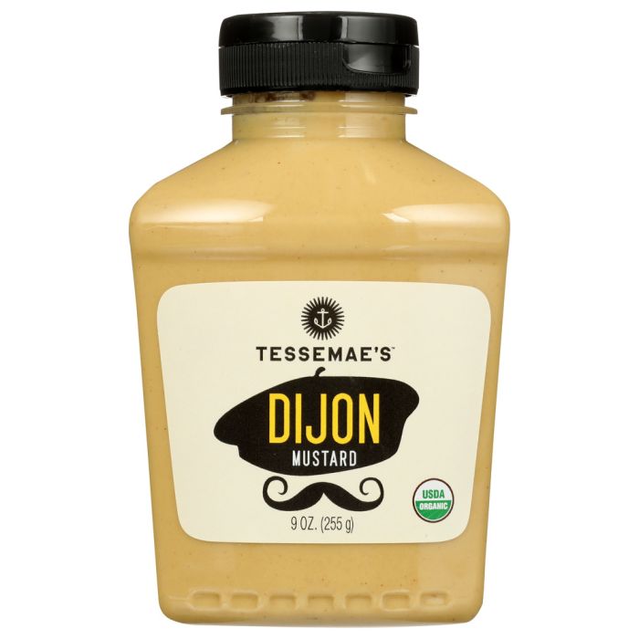 TESSEMAES: Mustard Dijon Org, 9 oz