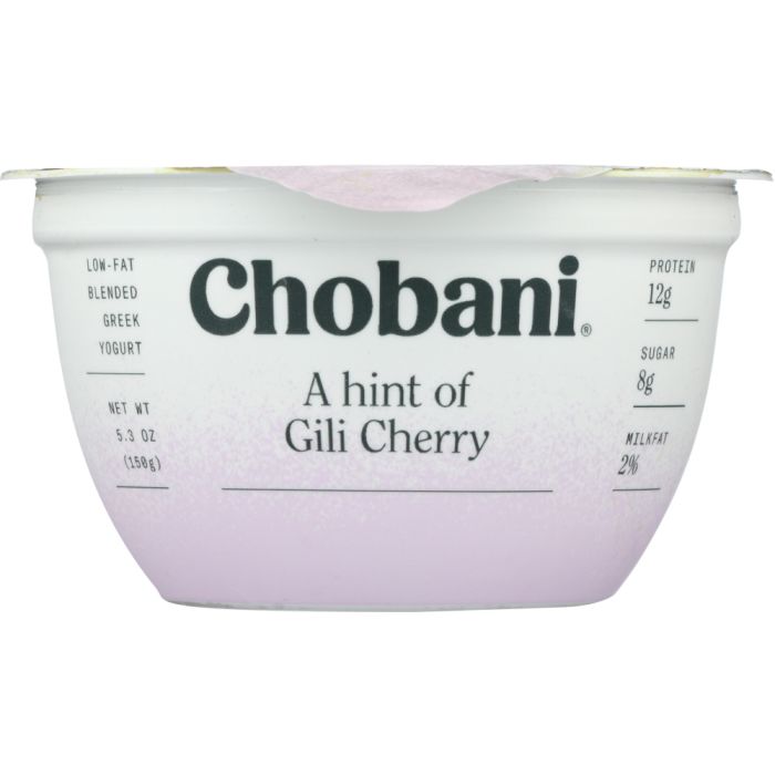 CHOBANI: Gili Cherry Low Fat Blended Greek Yogurt, 5.3 oz