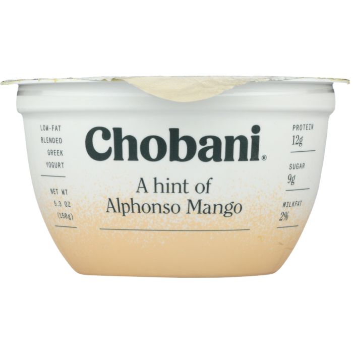 CHOBANI: A Hint of Alphonso Mango Greek Yogurt, 5.3 oz