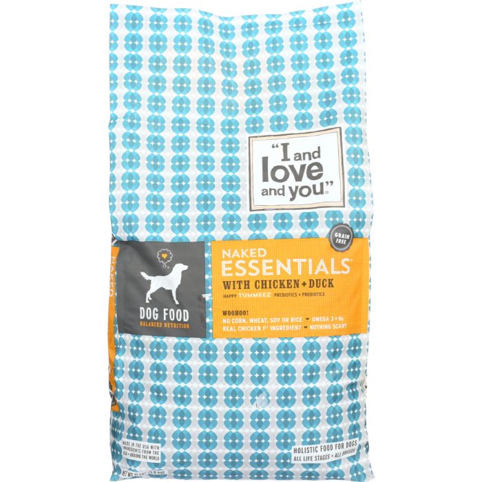 I&LOVE&YOU: Dog Kibble Naked Essentials Chicken and Duck, 11 lb