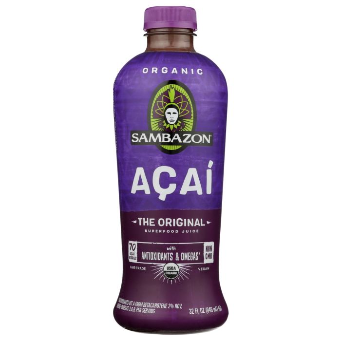 SAMBAZON: Organic Acai Original RTD Juice, 32 oz