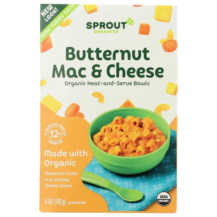 SPROUT: Organic Butternut Mac N Cheese Toddler Meal, 5 oz