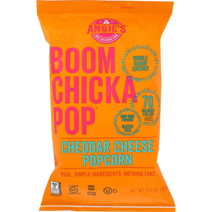 ANGIES: Boomchickapop Cheddar Cheese Popcorn, 4.5 oz
