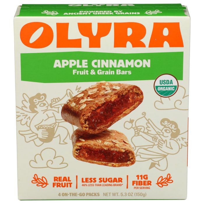 OLYRA: Apple Cinnamon Fruit And Grain Bars, 5.3 oz