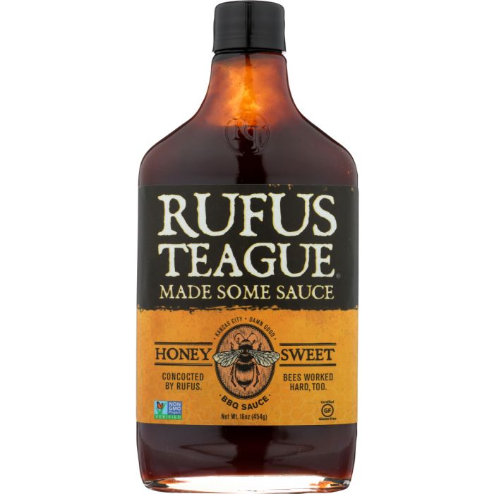 RUFUS TEAGUE: Honey Sweet Barbecue Sauce, 16 oz