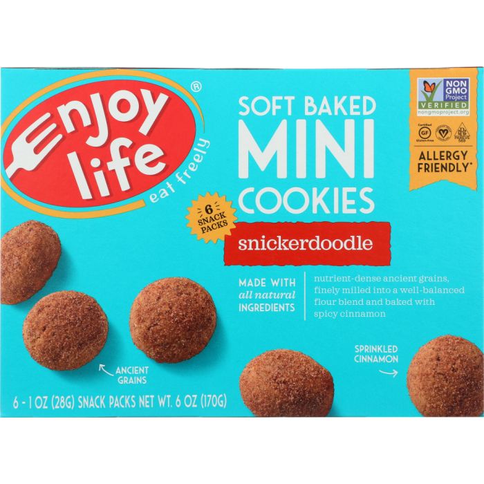 ENJOY LIFE: Soft Baked Minis Snickerdoodle, 6 oz