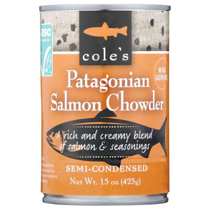 COLES: Patagonian Salmon Chowder Soup, 15 oz