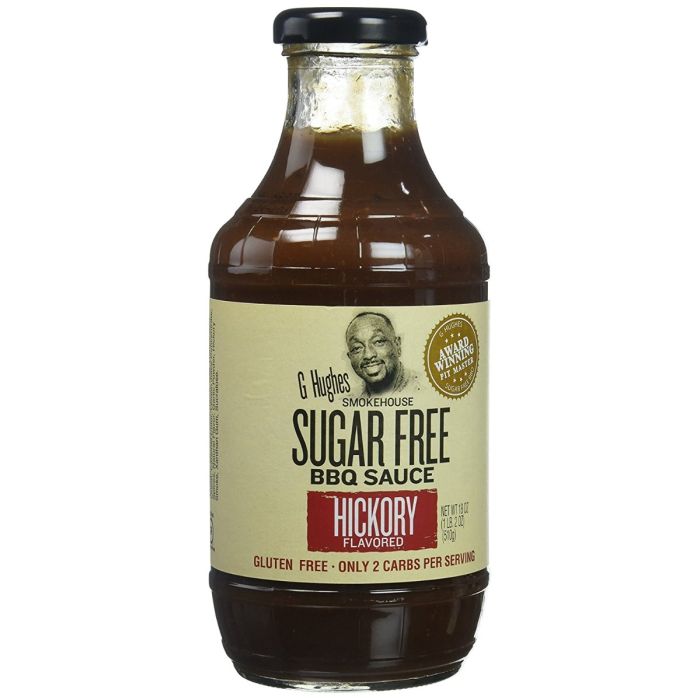 G HUGHES: Sugar Free Barbecue Sauce Hickory Flavor, 18 oz