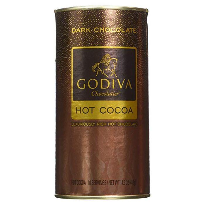 GODIVA: Hot Cocoa Dark Chocolate Can, 14.5 oz