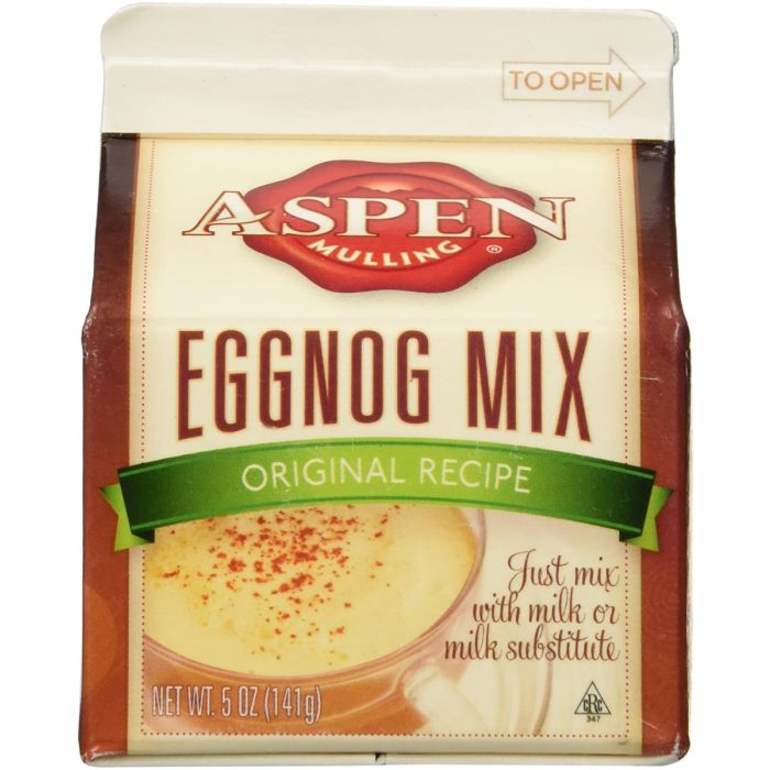 ASPEN TASTE: Mix Eggnog, 5 oz