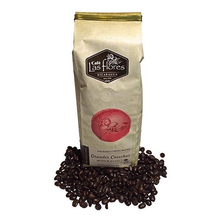 CAFE LAS FLORES: Coffee Whole Bean Medium Roast, 16 oz
