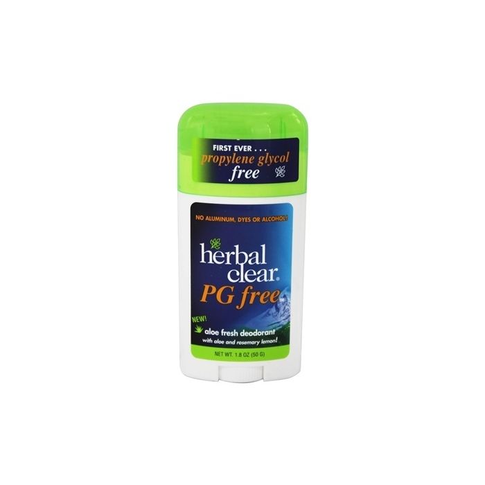 HERBAL CLEAR: Deodorant Stick Aloe Fresh PG Free, 1.8 oz
