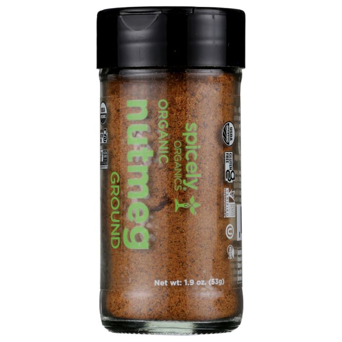 SPICELY ORGANICS: Spice Nutmeg Ground Jar, 1.9 oz