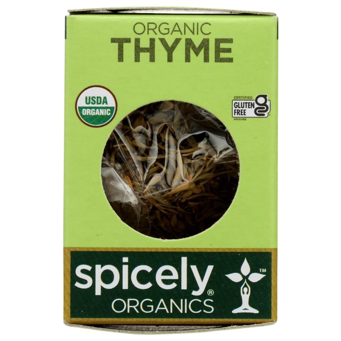 SPICELY ORGANICS: Organic Thyme Whole .1 oz
