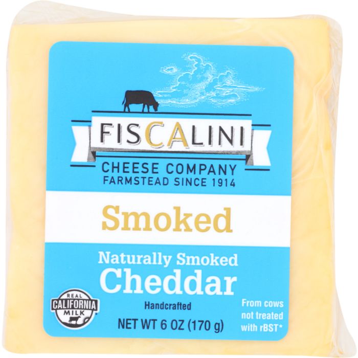 FISCALINI: Smoked Cheese Cheddar, 6 oz