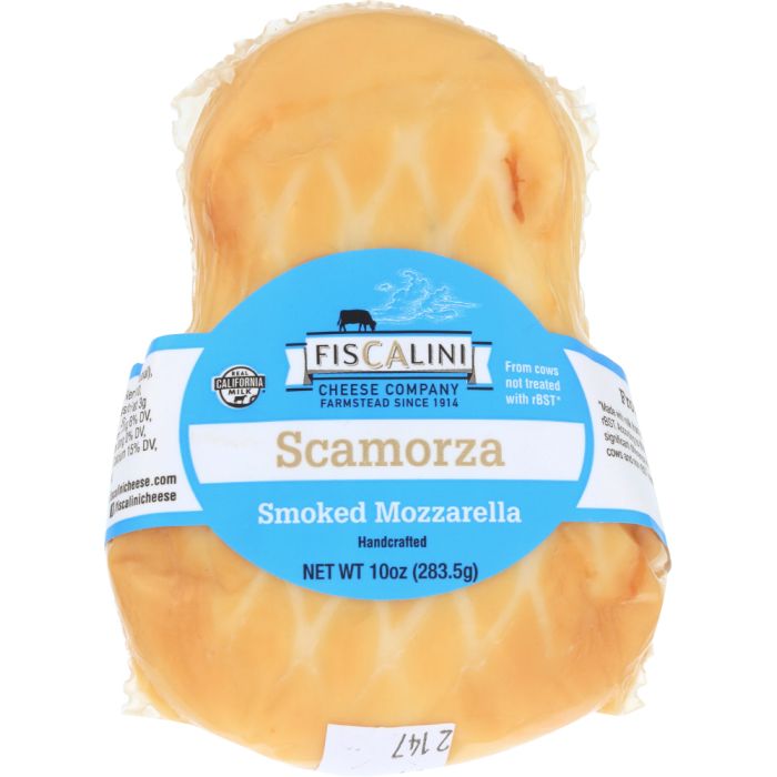 FISCALINI: Scamorza Smoked Mozzarella Cheese, 10 oz