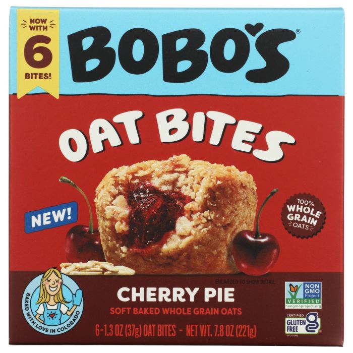 BOBOS OAT BARS: Cherry Pie 6 Oat Bites, 7.8 oz