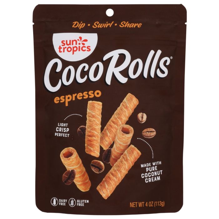 SUN TROPICS: Coco Rolls Espresso, 4 oz