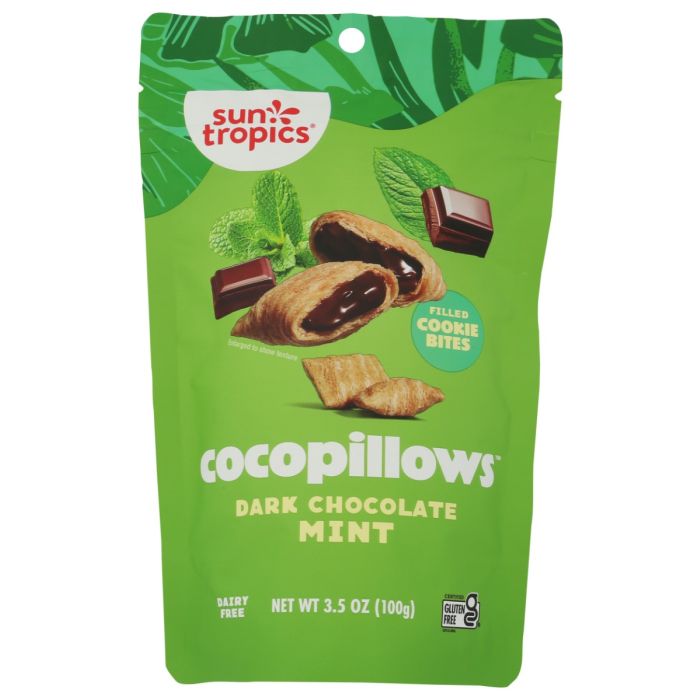 SUN TROPICS: Dark Chocolate Mint Cocopillows, 3.5 oz