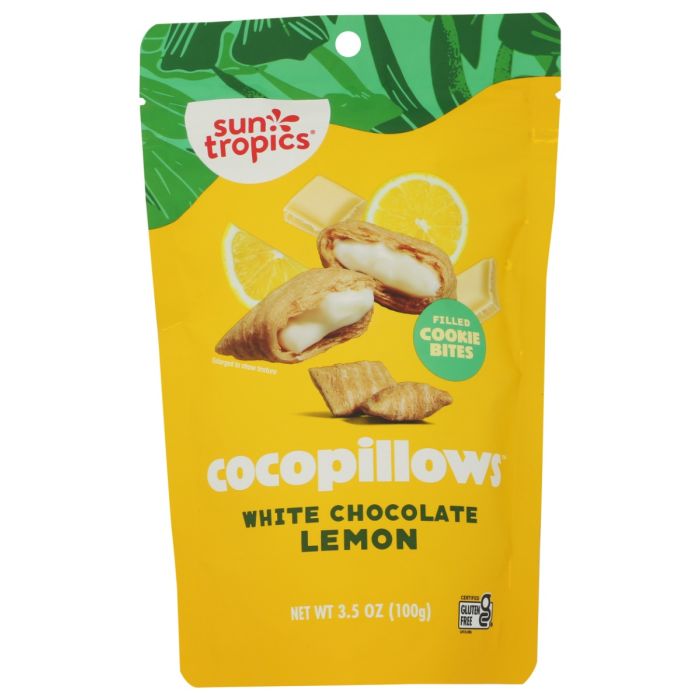SUN TROPICS: White Chocolate Lemon Cocopillows, 3.5 oz