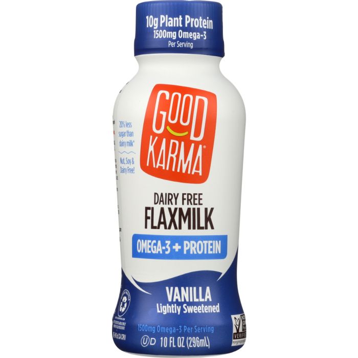 GOOD KARMA: Flax Milk Protein Vanilla, 10 fo