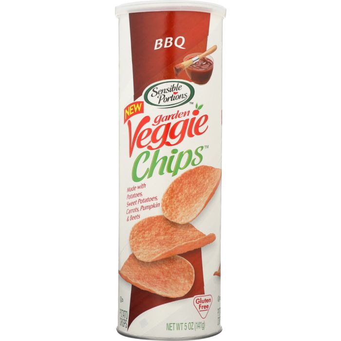 SENSIBLE PORTIONS: Bbq Garden Veggie Chips Canister, 5 oz