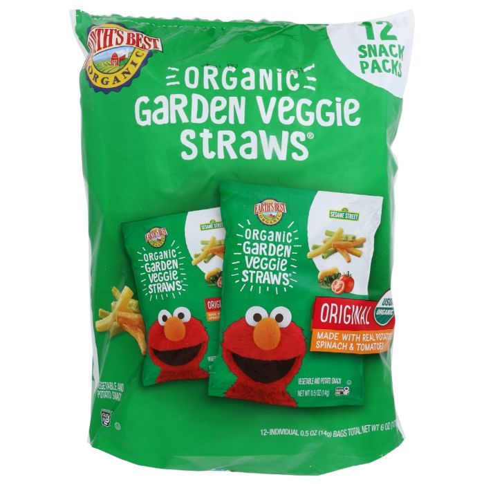 EARTHS BEST: Organic Original Garden Veggie Straws 12pc, 6 oz