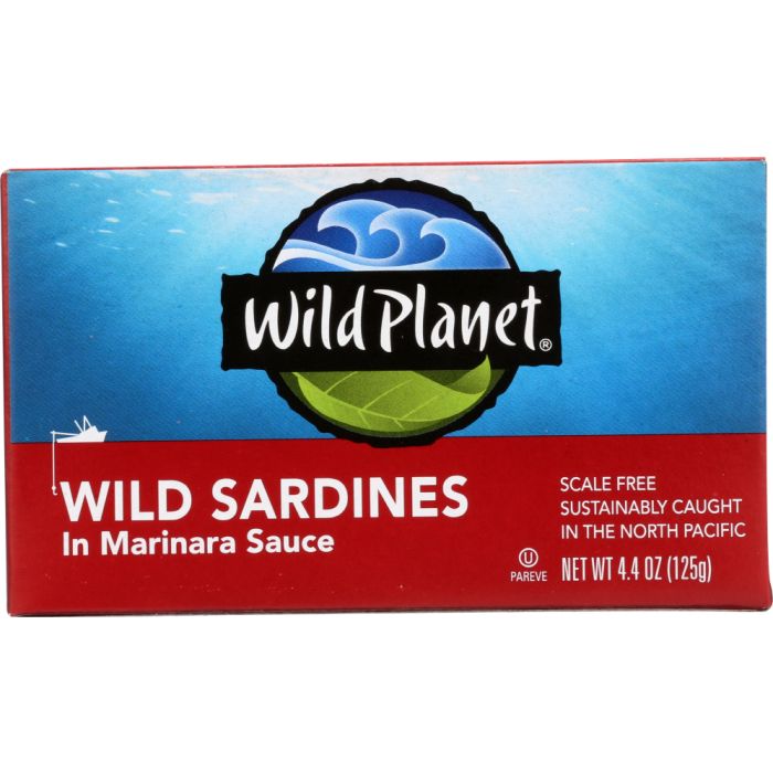 WILD PLANET: Wild Sardines in Marinara Sauce, 4.38 oz