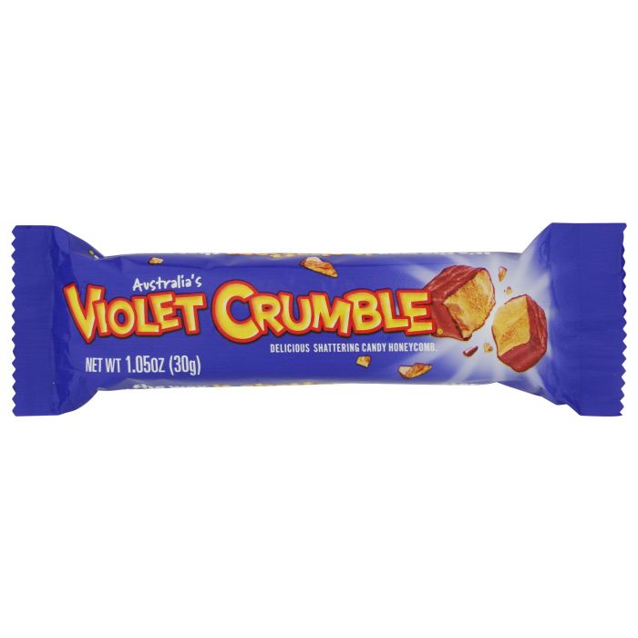 VIOLET CRUMBLE: Honeycomb Dark Chocolate Bar, 1.05 oz