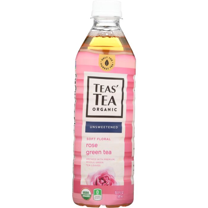 TEAS TEA: Tea Green Rose Organic, 16.9 fo