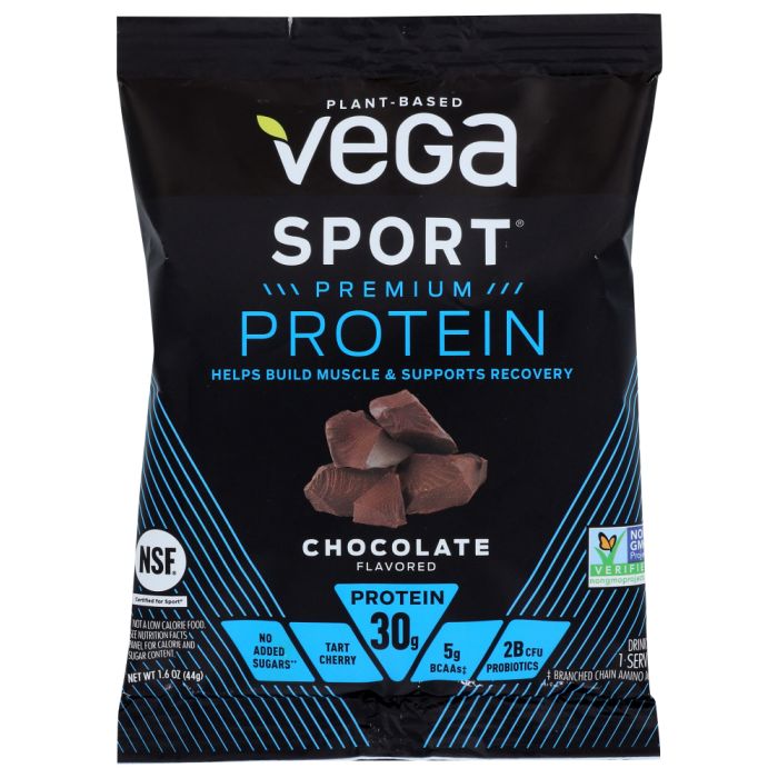 VEGA: Sport Premium Plant Based Protein Powder Chocolate, 1.6 oz
