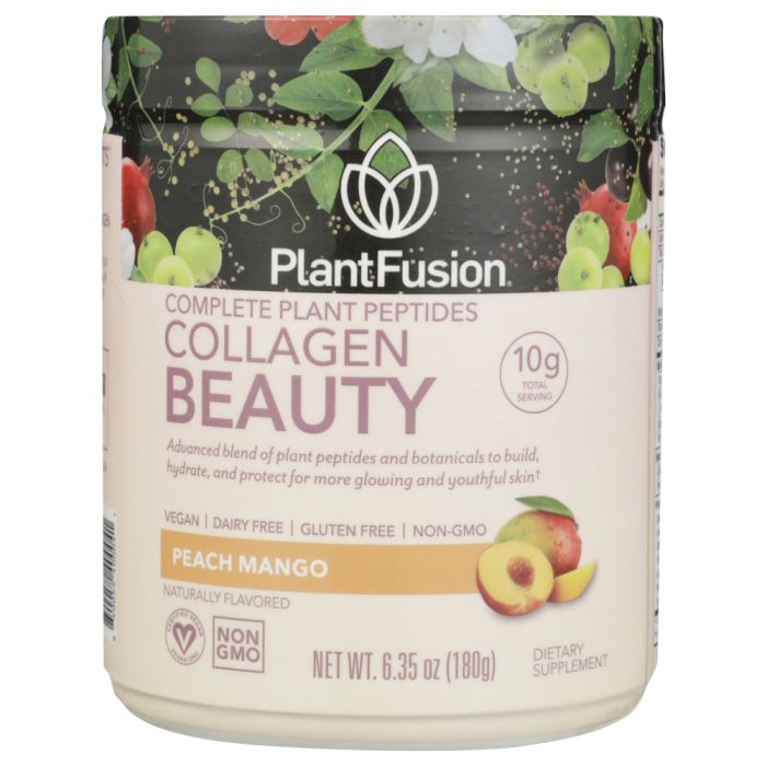 PLANTFUSION: Collagen Beauty Peach Mango, 6.35 oz